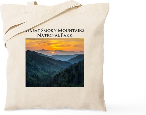 [BRSRAYIYCEJR6234] CafePress Great Smoky Mountains National Park Tote Bag Reusable Natural Beige Canvas Shopping Bag