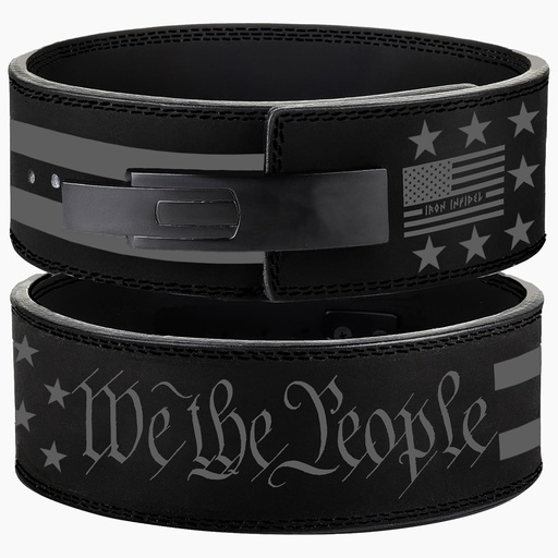 [BRSROBALBAMRY2DK] Weight Lifting Belt - Lever Gym Belt for Weightlifting, 10mm Leather Weight Belt for Men - 4 Inches Wide for Support & Stability for Workouts, Powerlifting, Bodybuilding, Fitness & Crossfit