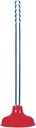 William H Harvey Toilet Plunger 19 " 6 " Rubber Cup, Blue Cup