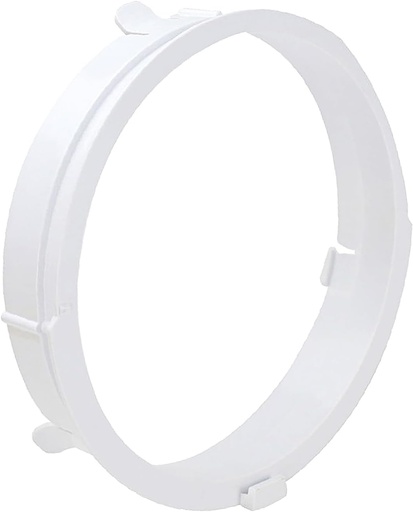 [BRSREGQNBV6Q4FLA] Adjustable Air Conditioner Exhaust Adapter - Universal Hose Connector for KYR35 Portable AC Units, ABS White Ventilation Interface