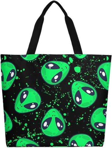 [BRSROGQDOUJWEFDK] Muishi Canvas Tote Bag - Large Women's Casual Shoulder Handbag - Reusable Beach & Shopping Grocery Bag for Outdoors