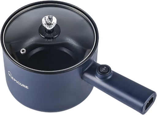 [BRSROAACAV7RAA36] Electric Hot Pot, Non-Stick Frying Pan, Multifunctional Portable Pot for Cooking, 450W Rapid Noodles Electric Pot, Non-Stick Frying Pans for Steak, Egg, Ramen, Oatmeal with Dual Power Adjustment