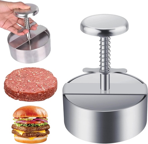 [BRSRABQ5DJYRG3L3] Owfeel Burger Meat Press, 304 Stainless Steel 4.5inch Adjustable Hamburger Patty Maker, Non-Stick Hamburger Press for Kitchen BBQ Grill