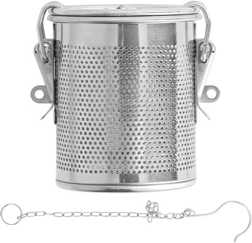 [BRSROFT3AUFG2C3J] Stainless Steel Spice Filter, Large Seaoning Strainer Tea Infuser, Resuable Mesh Tea Ball Strainer Cooking Spice Infuser, Seasonings Seperation Basket for Home Restaurant Kitchen (1.3L)