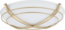Good Housekeeping Kingsley (81032) Decorative 90 CFM 2.5 Sones Bathroom Ventilation Exhaust Fan with Lighting (Satin Brass)
