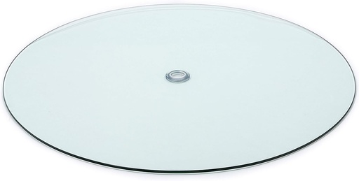 [BRSWGZIYBYJQOHTX] Audio-Visual Direct Tempered Glass Patio Table Top with Rounded Edge (36" with 1 5/8" Center Hole) Includes Free Umbrella Hole Ring and Cup Set