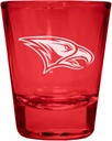 R and R Imports North Carolina Central Eagles Engraved Full Color 2 oz Shot Glass Red Officially Licensed Collegiate Product Single