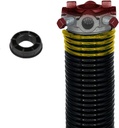 Garage Door Torsion Spring (250 x 1.75 x 35) | 1" Nylon Bushing | Right Hand Wound Replacement (Left Side) (Cone Color: Red)