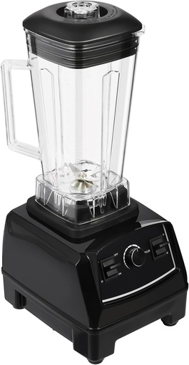 [BRSRAFD4A5YRAAAZ] 3HP 2L Commercial Blender Mixer Juicer 2200W Professional Power Blender 110V Heavy Duty Power Blender Smoothie Mixer for Grinding Dry or Wet Ingredients (Black)