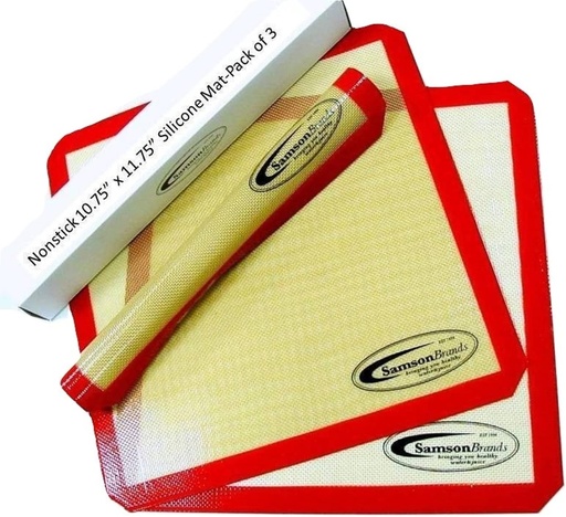 [BRSWKGY4OJ7WY3TC] 3-Pack of Premium SILICONE Reusable Non Stick Sheets for Samson "Silent" or Aroma, Cosori, iVation Dehydrators 3-Pack - Make Fruit Leathers with Easy Clean Up