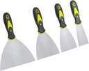 Listenman Putty Knife Set, 4 PCS (2,3,4,6 inch) Spackle Putty Knives, Metal Scrapers, Putty Scrapers for Drywall, Putty, Decals, Wallpaper, Baking, Patching and Painting
