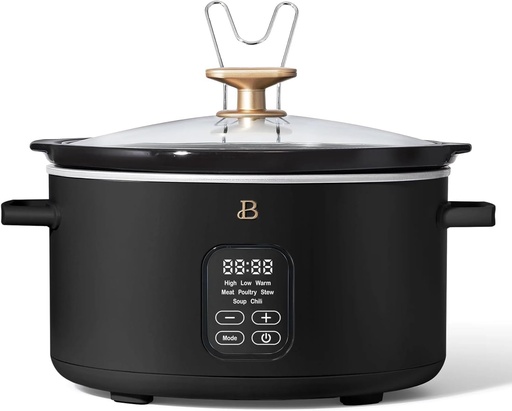 [BRSROGIZDNYWGCDB] Thcbme 6 Quart Programmable Slow Cooker (Black Sesame)