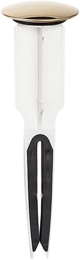 [BRSWKHD7CJ7RGA3F] PF WaterWorks PF0252 EasyPOPUP Patented Universal Bathroom Sink Pop-Up Stopper, Easy Install/Remove Design, No Disassembly, Fits BallRod Pop-Up Drains, 5-1/2 in Tall 1.5 in. Cap Dia. Polished Brass