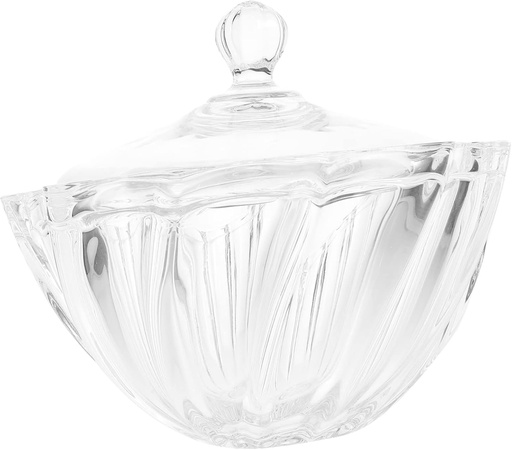 [BRSREYYRAAAWEEIY] VINTORKY Glass Candy Jar Candy Holder Snack Storage Cookie Jar Wide Mouth for Holiday Decor