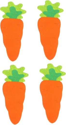 [BRSRACYTBYHB4AI6] PRETYZOOM 4pcs Easter Carrot Shaped Cutlery Holder Pouch for Silverware Storage Adorable Utensil Sleeve for Holiday Table Decor Reusable and Design