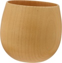 BRIGHTFUFU Japanese Tea Cup 250ml Wooden Sake Serving Cup Multipurpose Home Drinkware Simple Style Wide Mouth