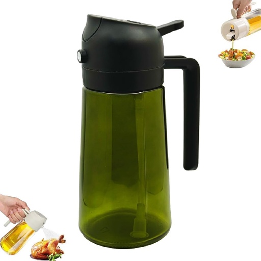 [BRSRAGQ3AAJWOGTX] Casiab Kitchen 2 in 1 Oil Dispenser,Kitchen 2 in 1 Oil Dispenser and Oil Sprayer (Black1)