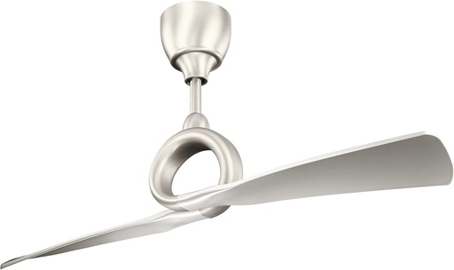 [BRSWIGQBAYNROCDA] Kichler Link 54" Ceiling Fan in Brushed Nickel, 2-Blade Contemporary Fan for Bedroom or Living room with Remote, (54" W x 24.25" H), 300168NI