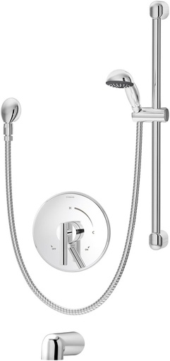 [BRSWIGIQC5YWAHTI] Symmons S-3504-H321-V-CYL-B-TRM Dia Tub/Hand Shower Trim, Chrome