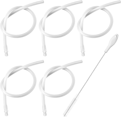 [BRSRABQBAQHRUHQ6] 5pcs 14.17in/36cm Milk Tubes Hoses for Jura HP3 Coffee Machines Frothing Nozzles, with 5pcs 72249 Milk Tube Connectors and 1 Cleaning Brush Ideal Replacement Accessories