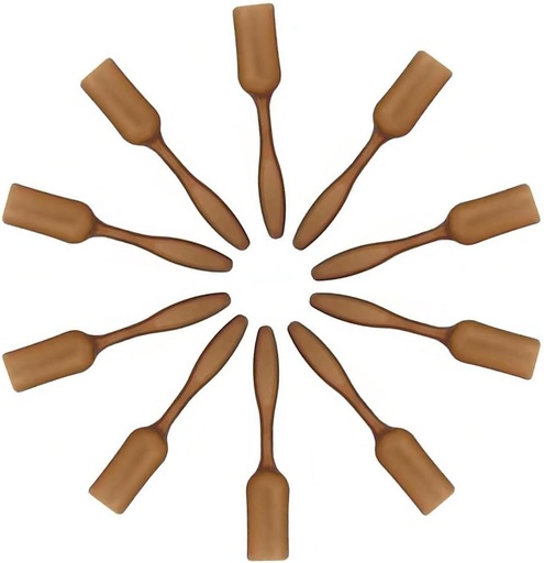 [BRSROAIHAUHQAF3K] Hooiolye 10Pcs Colorful Plastic Mini Gardening Shovel Spoons Soil Scoops, Succulent Sand Scoops/Cultivation Digging Transplanting Tools for Succulents Potted Flowers (Brown)