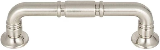 [BRSWYYI7OUBBMDLK] Kent Pull Color Brushed Satin Nickel - Top Knobs 3 3/4" Length Grace Coll Traditional Transitional Bar Handle Decorative Kitchen Drawer Cabinet Door Hardware Dresser Bathroom Metal Interior Home