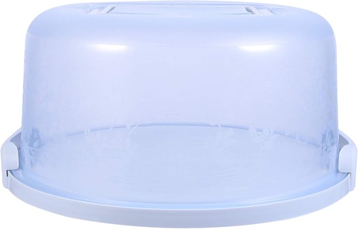 [BRSREEACA4DRY3QY] Healifty Portable Transparent Cake Carrier Box Round Cake Holder with Double Sturdy Clamps for Storing Cakes Cupcakes Cookies Fruits Vegetables for Home Office