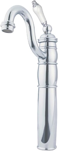 [BRSWIYIMOEBQIEAZ] Kingston Brass KB1421PL Heritage Vessel Sink Faucet with Optional Cover Plate, Polished Chrome, 14.31 x 6 x 2.25