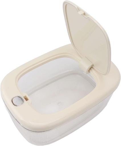 [BRSRAFIYBAFQ2EY3] Rice Storage Container PE Transparent Sealed Grain Bucket Dog Food Dispenser Container with Lid for Kitchen (L 47.24in Diameter)