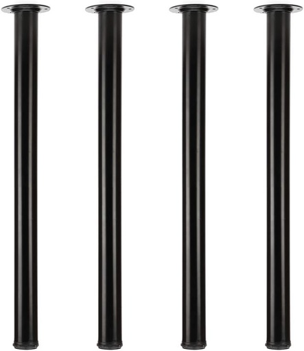 [BRSWYHQNAQOWADLG] QLLY 27.5 inch / 70cm Adjustable Tall Metal Desk Legs, Office Table Furniture Leg Set, Set of 4 (70cm, Black)