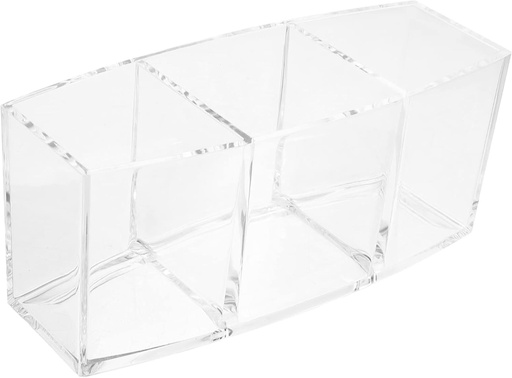 [BRSREYYNPIMRSCT6] MOLUCKFU Acrylic Coffee Capsule Organizer Three-compartment Storage Box for Efficient Tea Bag and Coffee Capsule Organization for Use