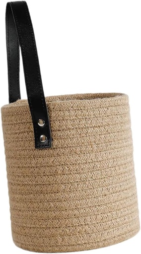 [BRSRAGQTAAHGCDQ4] Alipis Cotton Rope Hanging Basket for Home Storage Minimalist Wall-mounted Organizer for Flowers Kitchen Sundries Versatile Decorative Foldable Basket