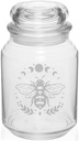 MIP 26 oz Glass Candy Jar Gift Bee and Moon