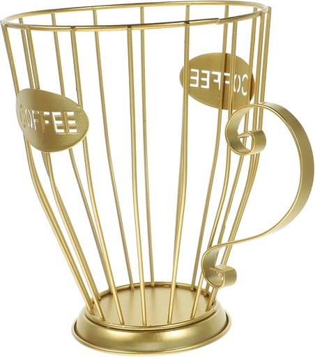 [BRSRABI3DN7B6AYV] BESTOYARD Coffee Capsule Holder Basket Iron Frame Coffee Capsule Storage Organizer for Kitchen and Room Decor