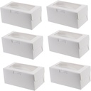 MAGICLULU 15Pcs Cupcake Holders Cake Wrapping Boxes with Window Baking Container for Home Bakery and Special Events for Storing and Displaying Desserts