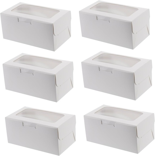 [BRSREFAPOBYQKG34] MAGICLULU 15Pcs Cupcake Holders Cake Wrapping Boxes with Window Baking Container for Home Bakery and Special Events for Storing and Displaying Desserts
