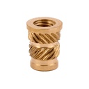 E-Z LOK Threaded Insert for Plastic Straight Flanged Brass Thread Inserts 8-32 Pack of 100
