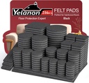 Yelanon Felt Furniture Pads for Hardwood Floors -216 Pcs Premium Felt Pads for Chair Legs, Floor Protectors for Furniture, Black
