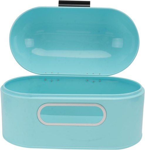 [BRSREZYHDIBA23DX] Ciieeo 1pc Sky- Metal Bread Box Visible Design for Kitchen Organization for Home Bakery and Shops Construction Keeps Bread Fresh