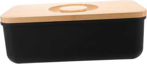 [BRSRAGIRAEFQMH3K] PRETYZOOM Bread Box with Cutting Board Lid Stylish Kitchen Organizer for Baked Goods Airtight Storage Container for Bread Pastries and Snacks for Home Bakery and Shops