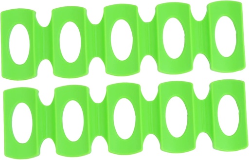 [BRSRAGQYOEBBUHT3] BRIGHTFUFU 2pcs Silicone Can Holders High Temperature Cold Resistant Beer Mats for Fridge Cabinet Pantry Non- Beverage Storage Pads for Bottles Cans Green