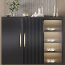 ESreake 4Pcs Solid Arch Cabinet Pulls Handles Knobs,9 inch Large Heavy Modern Elegant Curved Handle Cabinet Handles,Arcuate Zinc Alloy Drawer Pulls Handles (Pearl Gold, 7.6" Hole Centers)