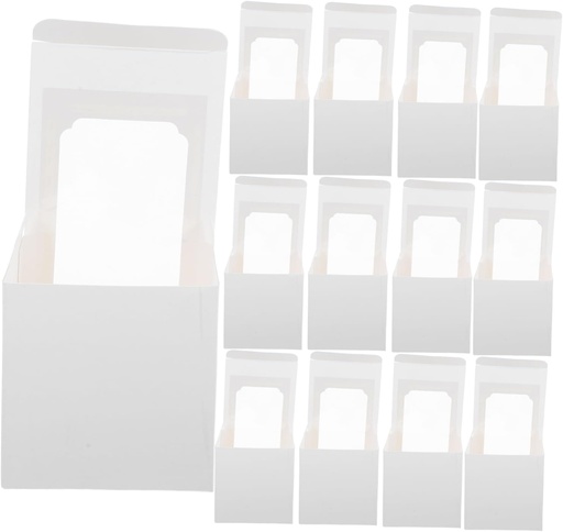 [BRSREYIROIPA2HQY] Mobestech 20pcs Cupcake Boxes with Inserts and Window Individual Cake Holders for Cookies Pastries Tarts for Weddings Showers Birthdays and Party Events