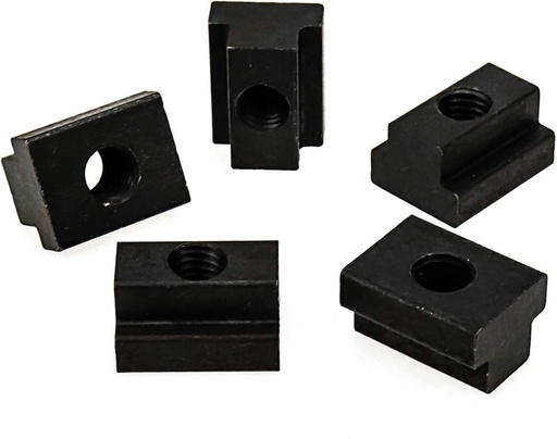 [BRSW2ADRCV5AMG35] Tsnamay M8 T-Slot Nut,Black Oxide Finish,Grade 8.8,5/16 Threads,Slot Width 10mm,Slot Depth 6mm,Total Depth 12mm,Pack of 5