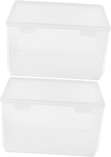 [BRSREFL7A4GRY3Q3] CATIEBYE 2Pcs Kitchen Storage Box Multifunctional Airtight Bread Container for Fridge and Home Organization and Stylish Food Storage