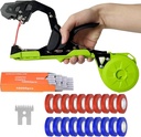 Plant Tying Machine, Plant Tape Gun, Plant Tying Machine with Green Tape, for Climbing Plants, Bundles Grapes, Raspberries, Tomatoes, Flowers, Garden Tape Gun, Green
