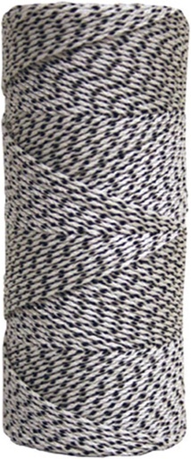 [BRSWIAIQA4PB4CQ3] Kraft Tool BC352 Premium Professional Bonded Braided Masons Line with 500-Feet Tube, White/Black, One Size