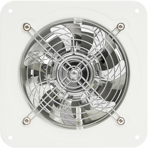 [BRSREEI2PINQYADL] LTIGOAW 6/7 Inch Wall-mounted Exhaust Fan, 50W Small Ventilation Fan with Switch, Window Ventilation Exhaust Fan, for Kitchens and Bathrooms (White, 6 Inch)