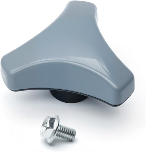 [BRSRE23QCUAQI3I4] Door Knob Gray Handle Replaces 472992002 for Electrolux LaundryLux Wascator Wascomat Washer