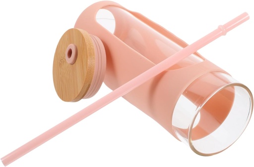 [BRSRABA5AACBAGQU] Luxshiny Insulated Straw Cup Lid and Straw Reusable Water Bottle for Cold Brew Iced Tea Juice